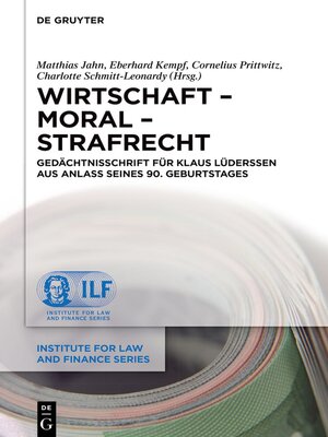 cover image of Wirtschaft – Moral – Strafrecht